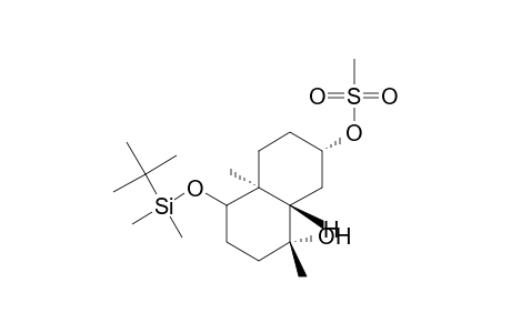 (1.alpha.,4a.alpha.,7.alpha.,8a.beta.)-4-[(tert-Butyldimethylsilyl)oxy]decahydro-1,4a-dimethyl-1,7-naphthalenediol 7-(Methanesulfonate)