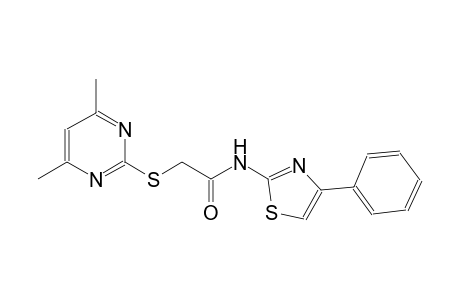 acetamide, 2-[(4,6-dimethyl-2-pyrimidinyl)thio]-N-(4-phenyl-2-thiazolyl)-