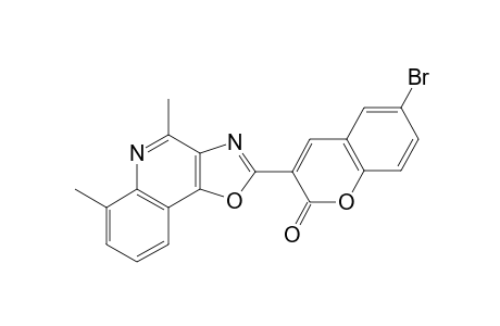 6-BROMO-3-(4,6-DIMETHYLOXAZOLO[4,5-c]QUINOLIN-2-YL)COUMARIN