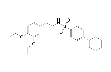 4-Cyclohexyl-N-[2-(3,4-diethoxyphenyl)ethyl]benzenesulfonamide