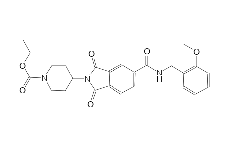 1-piperidinecarboxylic acid, 4-[1,3-dihydro-5-[[[(2-methoxyphenyl)methyl]amino]carbonyl]-1,3-dioxo-2H-isoindol-2-yl]-, ethyl ester