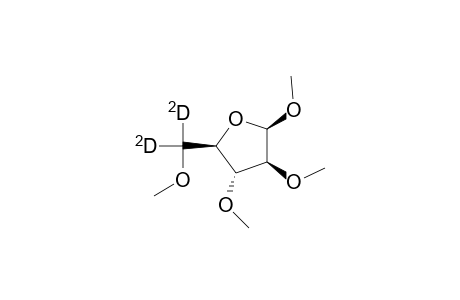 Methyl-2,3,5-tri-O-methyl-.beta.-D-arabofuranoside-5,5-D2