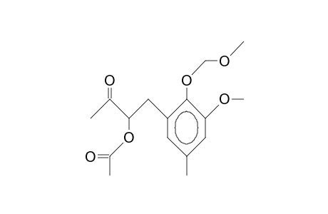 3-Acetoxy-4-(3-methoxy-2-methoxymethoxy-5-methyl-phenyl)-2-butanone