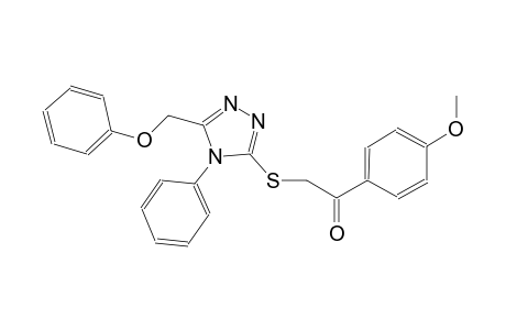 1-(4-methoxyphenyl)-2-{[5-(phenoxymethyl)-4-phenyl-4H-1,2,4-triazol-3-yl]sulfanyl}ethanone