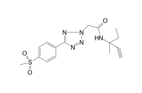 N-(1-ethyl-1-methyl-prop-2-ynyl)-2-[5-(4-mesylphenyl)tetrazol-2-yl]acetamide