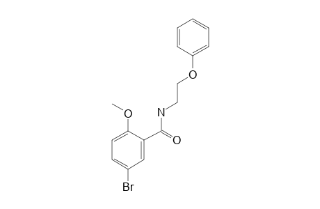 Benzamide, 5-bromo-2-methoxy-N-(2-phenoxyethyl)-