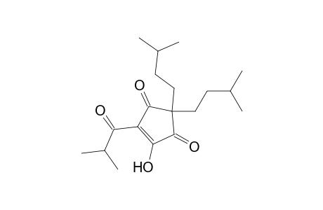 4-Cyclopentene-1,3-dione, 4-hydroxy-2,2-bis(3-methylbutyl)-5-(2-methyl-1-oxopropyl)-