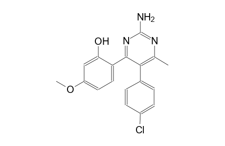 phenol, 2-[2-amino-5-(4-chlorophenyl)-6-methyl-4-pyrimidinyl]-5-methoxy-