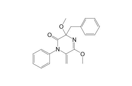 3-BENZYL-3,5-DIMETHOXY-6-METHYLIDENE-1-PHENYL-3,6-DIHYDROPYRAZIN-2(1H)-ONE