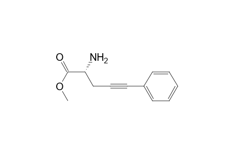 Methyl (R)-2-amino-5-phenyl-4-pentynoate