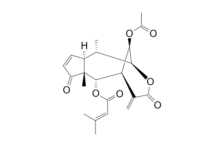 1-ALPHA,7-ALPHA,10-BETA-H-4-OXO-6-ALPHA-SENECIOYLOXY-8-BETA-ACETOXY-PSEUDOGUAIA-2(3),11(13)-DIEN-9-BETA,12-OLIDE