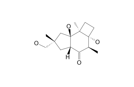 RUSSUJAPONOL_A;2A,7A-DIHYDROXY-6-(HYDROXYMETHYL)-3,6,7B-TRIMETHYLOCTAHYDRO-1-H-CYCLOBUTA-[E]-INDEN-4-(2-H)-ONE