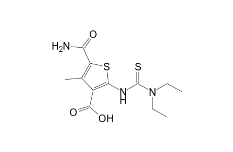 5-Carbamoyl-2-(3,3-diethylthioureido)-4-methylthiophene-3-carboxyloic acid