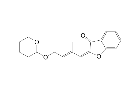 2-[2-Methyl-4-(2-tetrahydropyranyloxy)-2-butenylidene]benzofuran-3-one