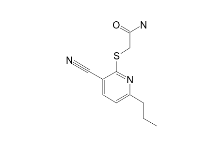 2-(AMINOCARBONYLMETHYLTHIO)-3-CYANO-6-PROPYLPYRIDINE