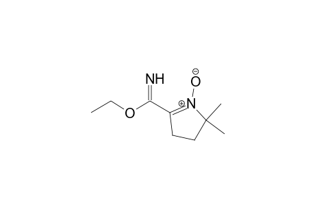 2H-Pyrrole-5-carboximidic acid, 3,4-dihydro-2,2-dimethyl-, ethyl ester, 1-oxide