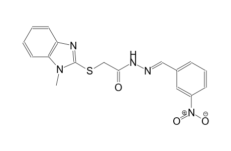 acetic acid, [(1-methyl-1H-benzimidazol-2-yl)thio]-, 2-[(E)-(3-nitrophenyl)methylidene]hydrazide