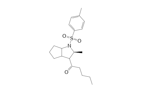 (3S*)-3-Methyl-4-(1'-oxopentyl)-N-(toluene-p-sulfonyl)-2-azabicyclo[3.3.0]octane
