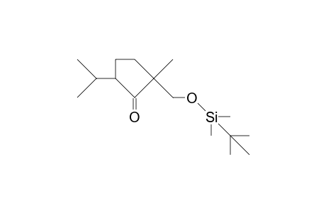2(R)-(T-Butyl-dimethyl-silyloxymethyl)-2-methyl-3(R)-isopropyl-cyclopentanone