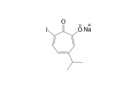 2-hydroxy-7-iodo-4-isopropyl-2,4,6-cycloheptatrien-1-one, sodium salt