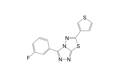 [1,2,4]triazolo[3,4-b][1,3,4]thiadiazole, 3-(3-fluorophenyl)-6-(3-thienyl)-