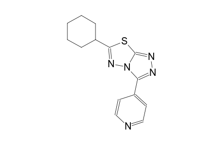 6-cyclohexyl-3-(4-pyridinyl)[1,2,4]triazolo[3,4-b][1,3,4]thiadiazole