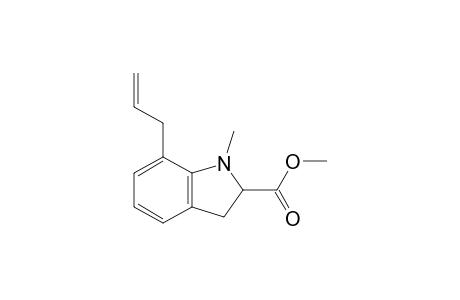 1-Methyl-7-prop-2-enyl-2,3-dihydroindole-2-carboxylic acid methyl ester