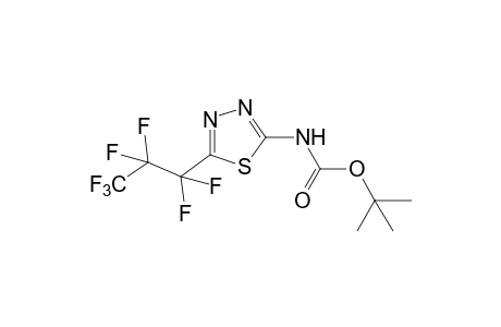 5-(heptafluoropropyl)-1,3,4-thiadiazole-2-carbamic acid, tert-butyl ester