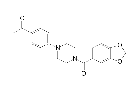 1-(4-(4-(Benzo[D][1,3]dioxole-5-carbonyl)piperazin-1-yl)phenyl)ethan-1-one