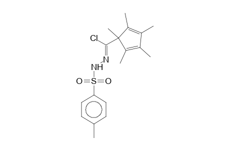 (1Z)-1,2,3,4,5-pentamethyl-N-(4-methylphenyl)sulfonyl-1-cyclopenta-2,4-dienecarbohydrazonoyl chloride