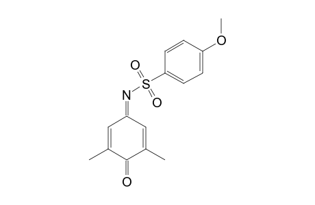 N-(4-METHOXYPHENYL)-SULFONYL-2,6-DIMETHYL-1,4-BENZOQUINONIMINE