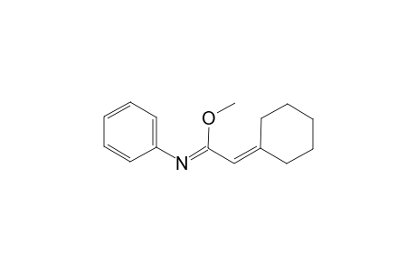 Methyl (1Z)-2-cyclohexylidene-N-phenylethanimidoate