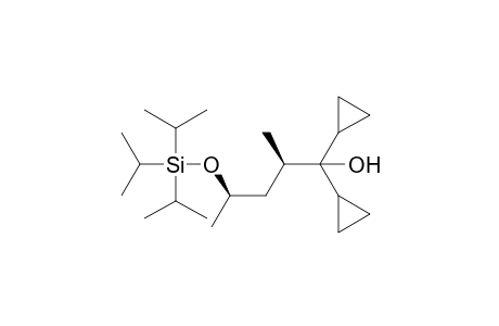 (2R,4R)-1,1-Dicyclopropyl-2-methyl-4-((triisopropylsilyl)oxy)pentan-1-ol