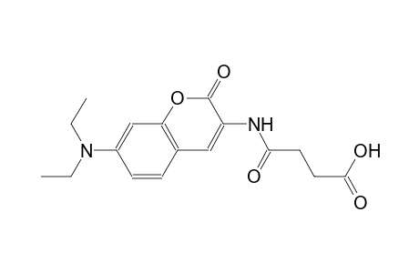 butanoic acid, 4-[[7-(diethylamino)-2-oxo-2H-1-benzopyran-3-yl]amino]-4-oxo-