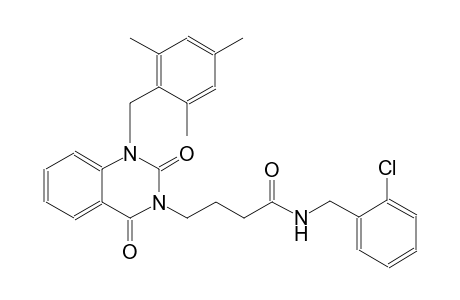 N-(2-chlorobenzyl)-4-(1-(mesitylmethyl)-2,4-dioxo-1,4-dihydro-3(2H)-quinazolinyl)butanamide
