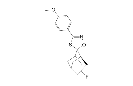 (E)-5-Fluoro-3'-(4-methoxyphenyl)adamantane-2-spiro-5'-(delta.(2)-1',4',2'-oxathiazoline)
