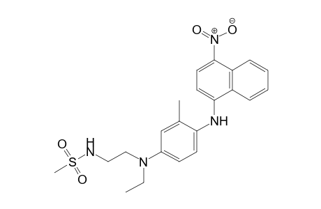 Methanesulfonamide, N-[2-[ethyl[3-methyl-4-[(4-nitro-1-naphthalenyl)amino]phenyl]amino]ethyl]-