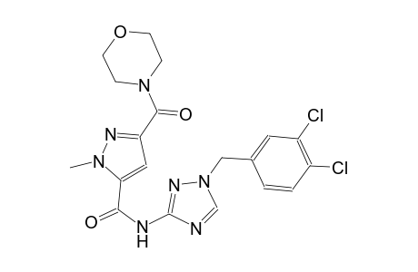 N-[1-(3,4-dichlorobenzyl)-1H-1,2,4-triazol-3-yl]-1-methyl-3-(4-morpholinylcarbonyl)-1H-pyrazole-5-carboxamide