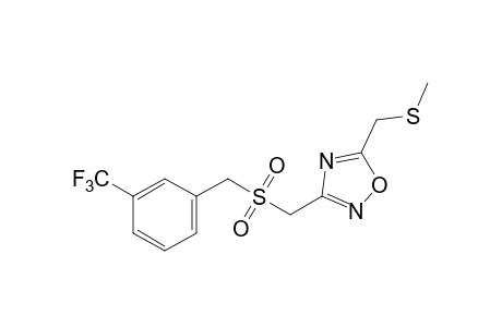5-[(methylthio)methyl]-3-{{[m-(trifluoromethyl)benzyl]sulfonyl}methyl}-1,2,4-oxadiazole