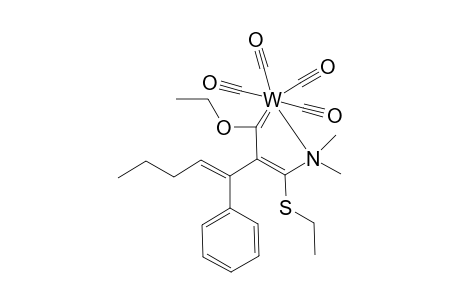 [.eta.1-W,N]-2-Ethoxy-3-[dimethylamino(ethylsufanyl)methylene]-4-phenyl-1-tetracarbonyltungsta-1,4-octadiene