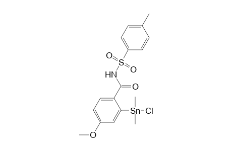 N-[(4-Methylphenyl)sulfonyl]-2-(chlorodimethylstannyl)-4-methoxybenzenecarboxamide