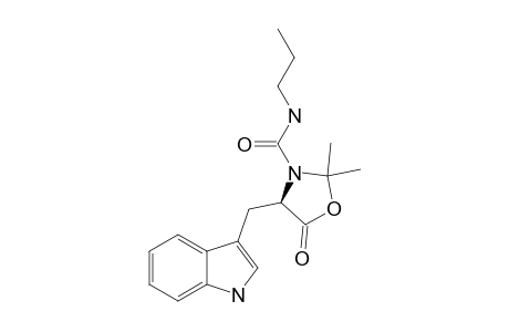 3-PROPYLCARBAMOYL-4-(3-INDOLYLMETHYL)-1,3-OXAZOLIDIN-5-ONE