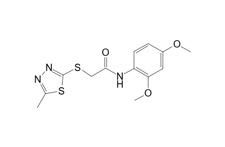 Acetamide, N-(2,4-dimethoxyphenyl)-2-(5-methyl-[1,3,4]thiadiazol-2-ylsulfanyl)-