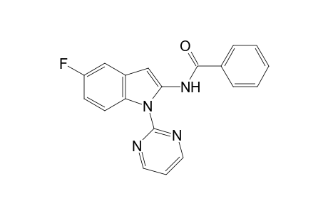 N-[5-fluoro-1-(pyrimidin-2-yl)-1H-indol-2-yl]benzamide