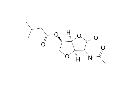 FURANODICTINE-A;ALPHA-ANOMER;2-ACETAMIDO-3,6-ANHYDRO-2-DEOXY-5-O-ISOVALERYL-ALPHA-D-GLUCOFURANOSE