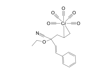 Pentacarbonyl{2-ethoxy-2-[(E)-2-phenylethenyl]-4-pentenenitrile-N}chrome(0)