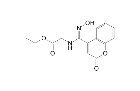 N-(Ethoxycarbonylmethyl)-2-oxo-2H-[1]benzopyran-4-carboxamide oxime