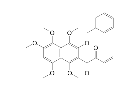 1-(3-BENZYLOXY-1,4,5,6,8-PENTAMETHOXYNAPHTHALEN-2-YL)-1-HYDROXYBUT-3-EN-2-ONE