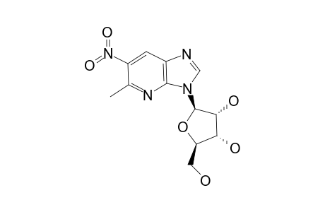 5-METHYL-6-NITRO-3-(BETA-D-RIBOFURANOSYL)-3H-IMIDAZO-[4,5-B]-PYRIDINE