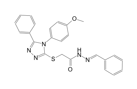 2-{[4-(4-methoxyphenyl)-5-phenyl-4H-1,2,4-triazol-3-yl]sulfanyl}-N'-[(E)-phenylmethylidene]acetohydrazide